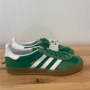 Adidas Gazelle Green White Sneakers